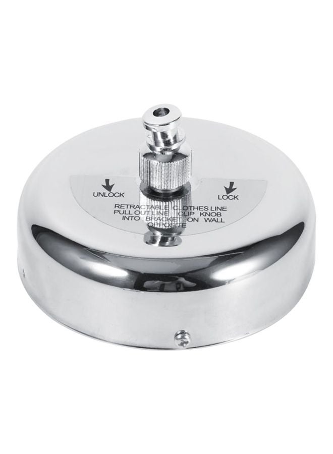 Silver 10x10x6cm Retractable Clothesline - Image 1