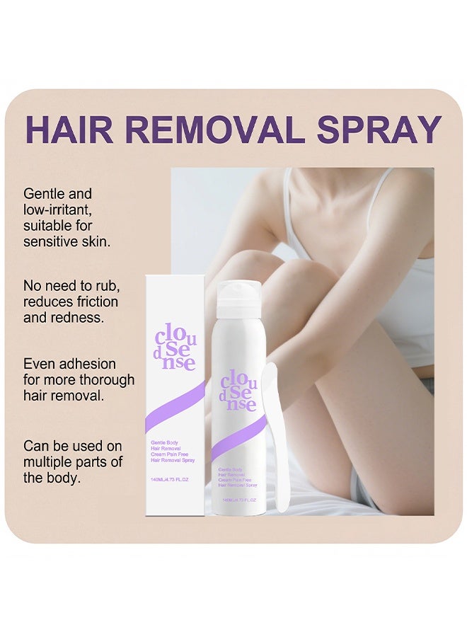 Hoygi Hair Removal Spray For Soft Skin, Facial Hair Removal Cream For Sensitive Skin, Body Hair Removal Spray, Shaving Cream For Sensitive Skin, Gentle And Soothing Body And Leg Care For Women And Men, 140ml - Image 5