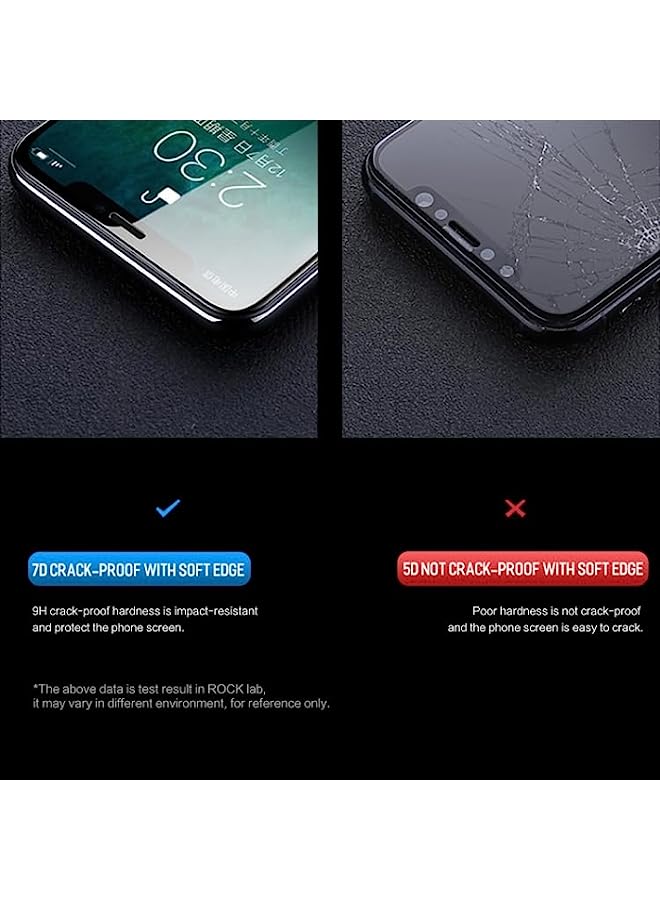 ROCK Tempered Glass Screen Protector Compatible For iPhone 11 / XR ROCK 0.23mm Soft Edge 7D Curved Surface Full Screen Tempered Glass Film Transparent - Image 5