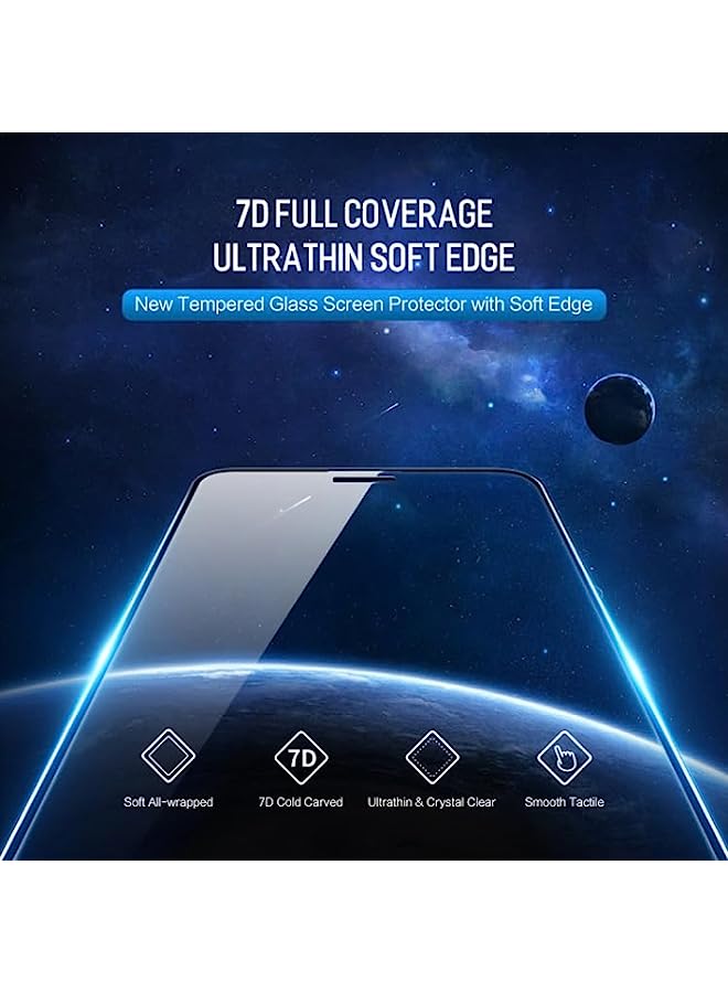 ROCK Tempered Glass Screen Protector Compatible For iPhone 11 / XR ROCK 0.23mm Soft Edge 7D Curved Surface Full Screen Tempered Glass Film Transparent - Image 2