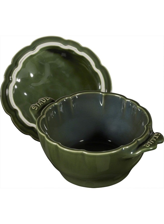 STAUB STAUB Ceramics Dutch Oven 16-oz Petite Artichoke Cocotte, Basil  - Image 3