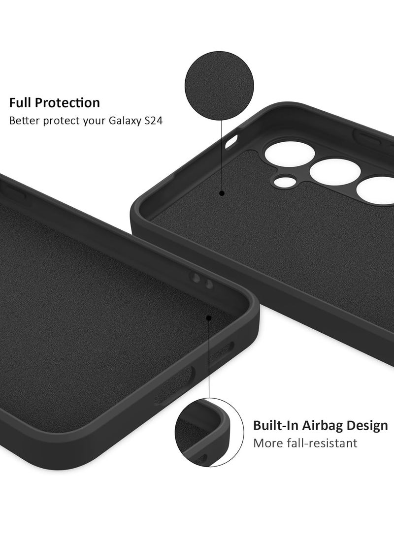 BORTONY Samsung Galaxy S24 Plus Case Slim Fit Camera Lens Full Protection Soft TPU Silicone Matte Finish Shockproof Thin Protective Phone Case Cover for Samsung Galaxy S24 Plus 5G 6.7 inch - Image 5