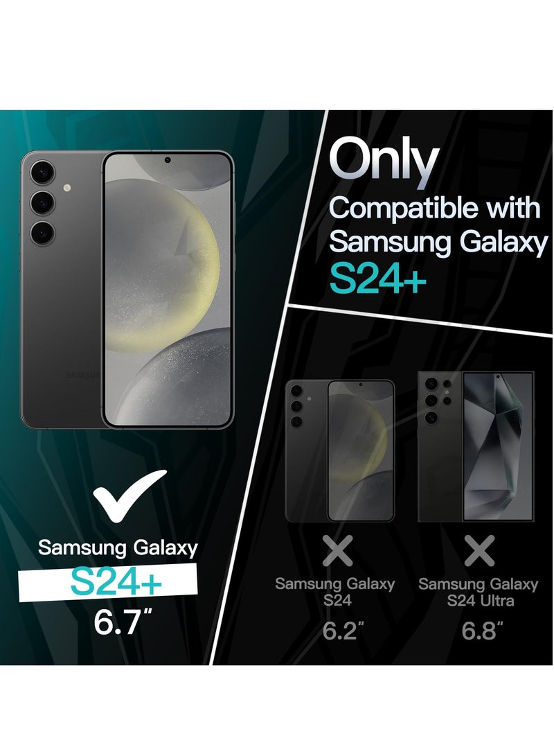 BORTONY Samsung Galaxy S24 Plus Case Slim Fit Camera Lens Full Protection Soft TPU Silicone Matte Finish Shockproof Thin Protective Phone Case Cover for Samsung Galaxy S24 Plus 5G 6.7 inch - Image 2