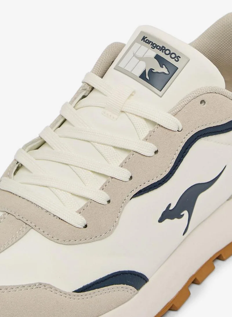 Kangaroos BEIGE Men Colourblock Sports Shoes for Men | Best Price UAE