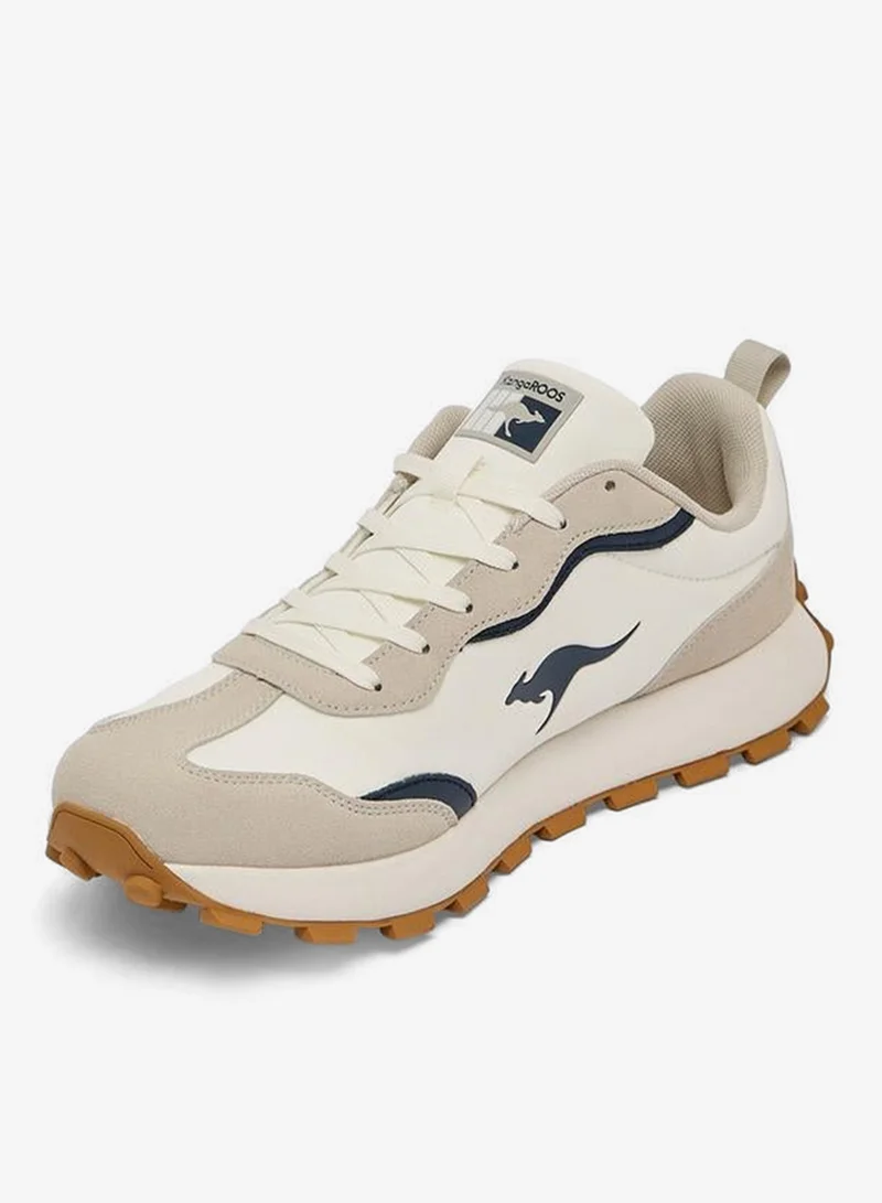 Kangaroos BEIGE Men Colourblock Sports Shoes for Men | Best Price UAE