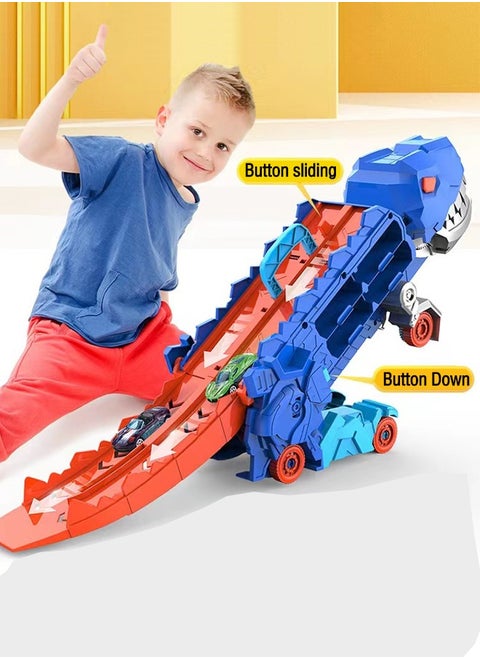 Folding Dinosaur Transport Car Game, Competitive Rolling Game for Eating and Storage, Casting Cars, New Products