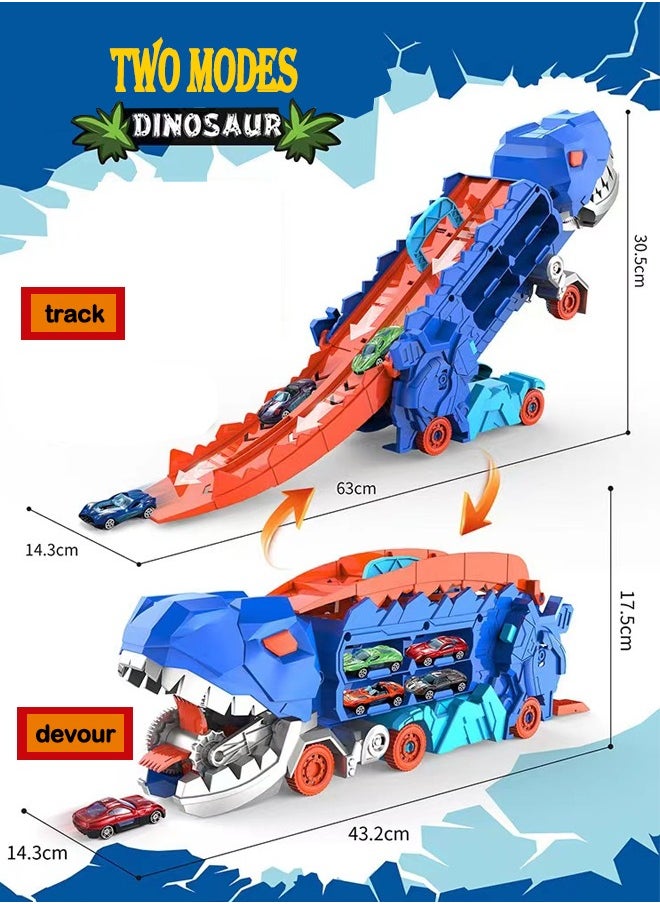 Generic - Folding Dinosaur Transport Car Game, Competitive Rolling Game for Eating and Storage, Casting Cars, New Products - Image 1