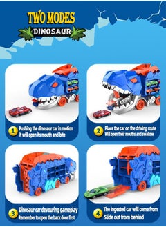 Generic Folding Dinosaur Transport Car Game, Competitive Rolling Game for Eating and Storage, Casting Cars, New Products  - Image 4
