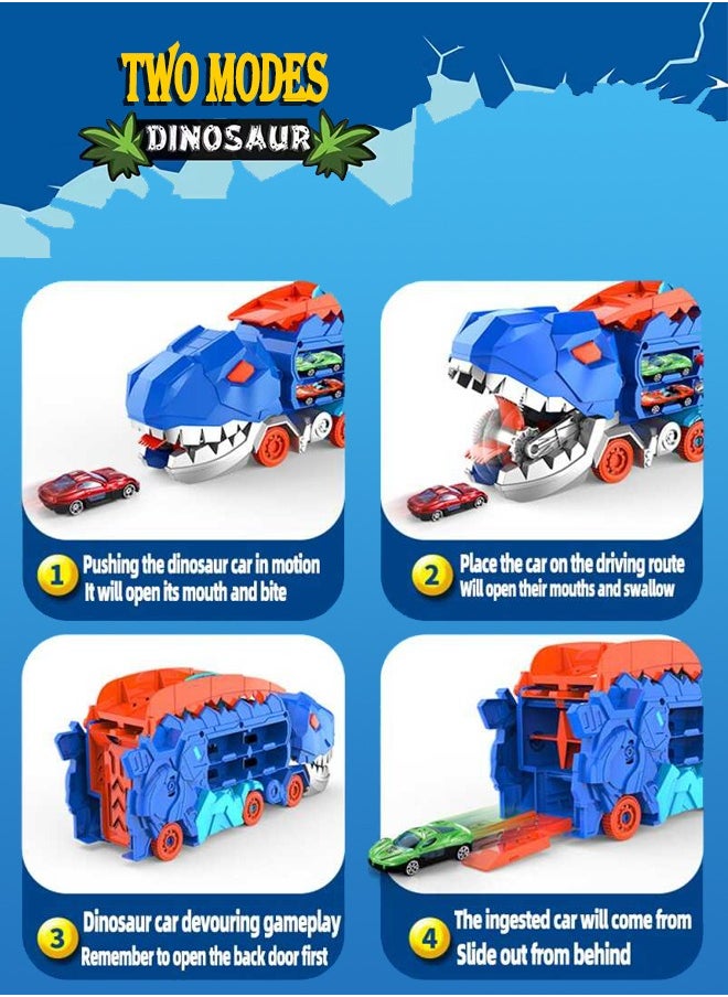 Generic - Folding Dinosaur Transport Car Game, Competitive Rolling Game for Eating and Storage, Casting Cars, New Products - Image 1