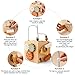 ibwaae 5 in 1 Wooden Activity Cube Play Center Bead Maze Leaves Shape Sorter Learning Montessori Toys for Toddlers 13 Early Educational Developmental Learning Toys for Kids - Image 4