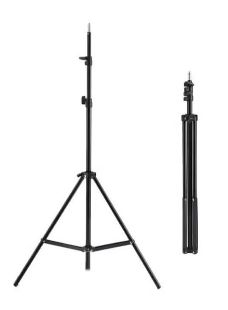 JAJEEK 180cm Reverse Folding Leg Light Stand Adjustable Height Four Sections Tripod for Studio Photography, Video Lighting, and Camera Equipment - Durable, Lightweight, Portable, Easy to Use, Ideal for Professional and Amateur Photographers  - Image 2