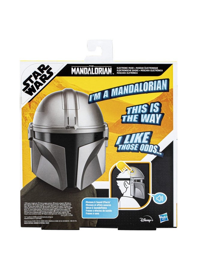 STAR WARS The Mandalorian Electronic Mask, Kids Roleplay Toys, The Mandalorian Costume Accessory with Phrases and SFX, Ages 5 and Up - Image 4