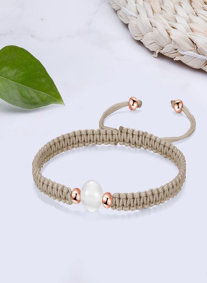 JENDEAR SHINE Natural Agate Bracelet for Women, 8MM Agate Bead Healing Stone Bracelet, Friendship Couple Birthday Gift - Image 2