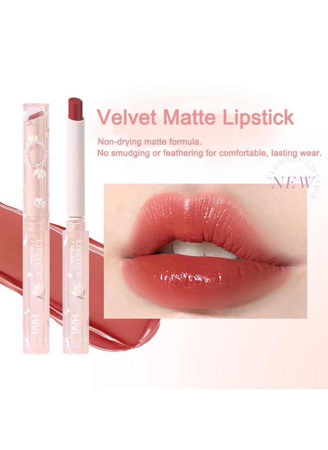 KWOLYKIM - KWOLYKIM 2 Colors Jelly Lipstick & Matte Lipstick, Heart shaped Lip Stain Love Tinted Lip Balm and Velvet Creamy Lip Glaze Hydrating Long lasting Glossy Moisturizing Plumping Lip Makeup - Image 1