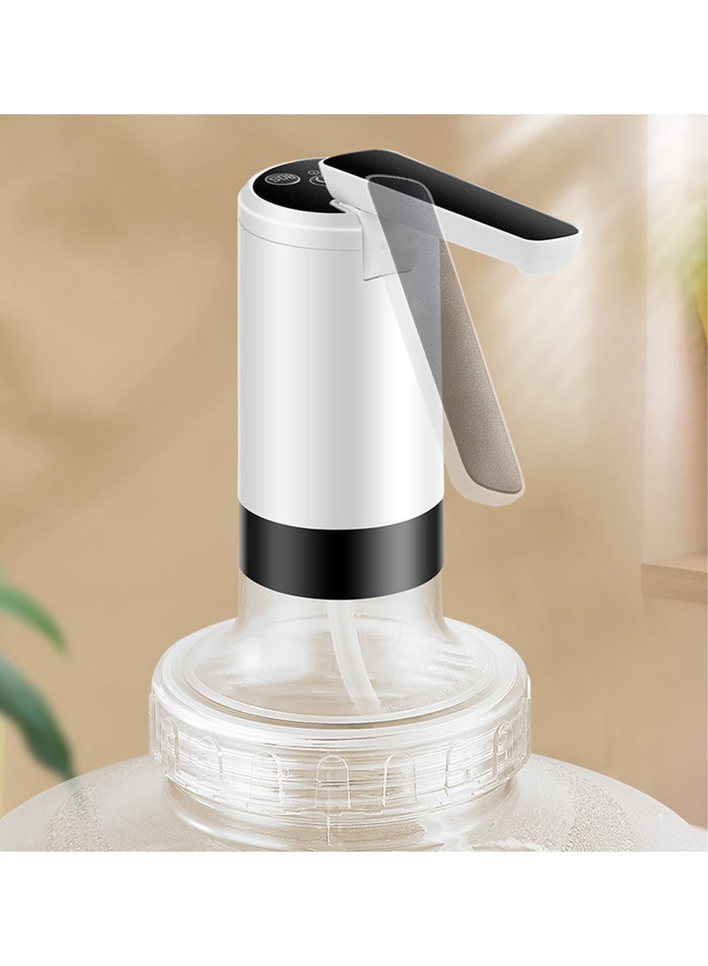 Foldable Water Dispenser for Continuous Pumping Electric Water Jug Pump Timing and Quantitative Pumping 3 Button Mode Rechargeable for Camping Kitchen - Image 2