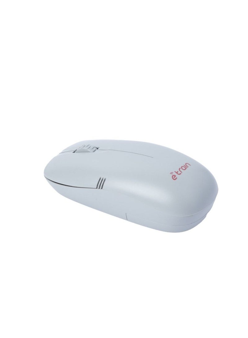 E-Train Wireless Optical Mouse 1200DPI MO10A  - Gray - Image 4