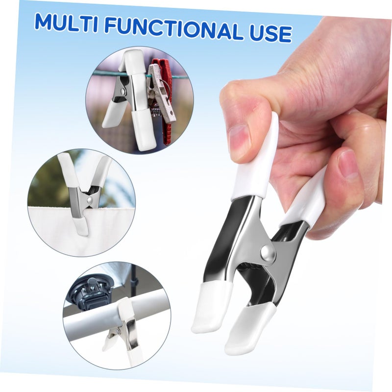 Sturdy Photography Backdrop Clips Heavy Duty Plastic Spring Clamps For Tripod Holder 3 Sets - Image 4