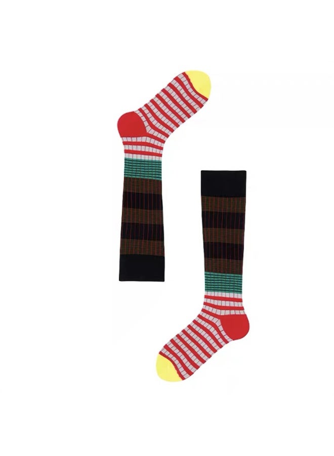 KUYING Fashion Anti Slip Breathable Sports Socks Four Piece Set 