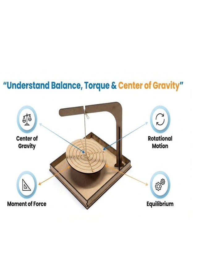 ESPtronics DIY Wooden Balance and Center of Gravity Educational Toy STEM Kit Physics Working Model Torque Equilibrium Science Project for School Kids - Image 2