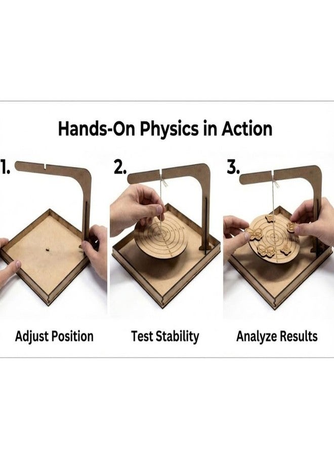 ESPtronics DIY Wooden Balance and Center of Gravity Educational Toy STEM Kit Physics Working Model Torque Equilibrium Science Project for School Kids - Image 3