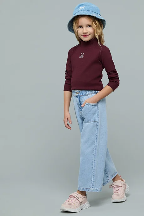 R&B Washed Jeans with Elastic Waist