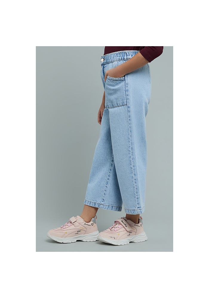 R&B Washed Jeans with Elastic Waist - Image 3