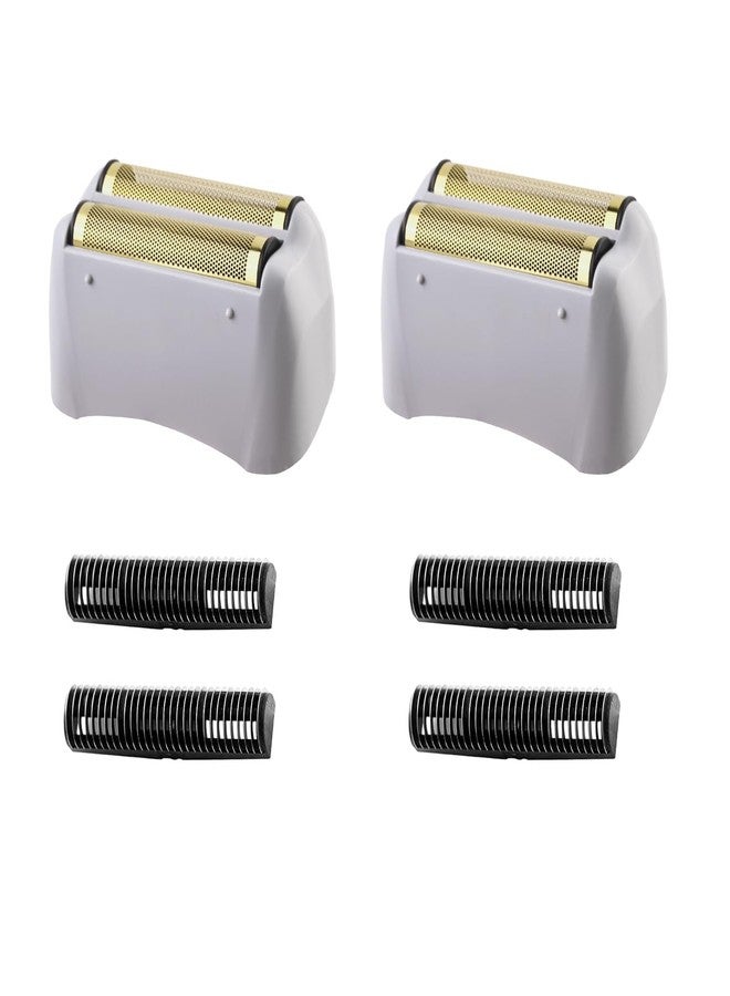 Sacumea Replacement Foil Compatible with andis Foil Shaver TS-1 TS-2 17235 17150 17200, Replacement Head & Blades Compatible with andis TS-1 17235 TS-2 Pro Foil Lithium Titanium Foil Shaver, Gray - 2 Pack - Image 1