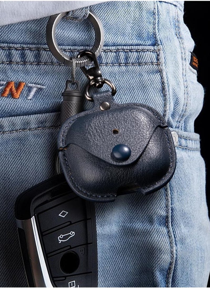 TIGER PU Leather Case Compatible with AirPods 4 2024 – Anti-Scratch Protective Cover with Keyring for AirPods 4, Premium Leather Case for AirPods 4 2024 - Image 4