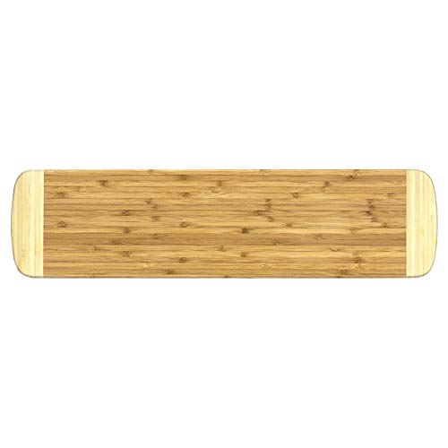 Totally Bamboo Palaoa Bread Serving & Cutting Board, Great for Charcuterie and Appetizer Spreads, 23" x 6" - Image 1