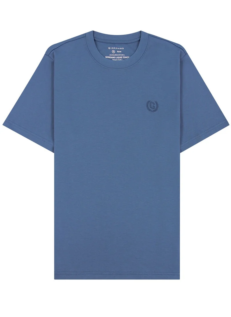 جيوردانو Men's Smart Tee Blue