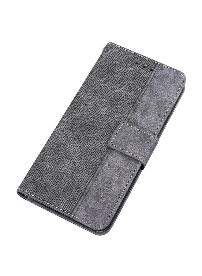 اس-توب جراب لهاتف Infinix Hot 12 مصنوع من الجلد المنقوش هندسيًا - Image 5