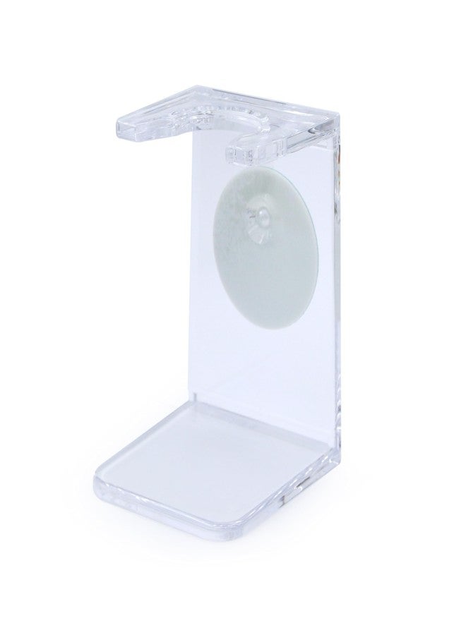 Edwin Jagger RH5S Small Drip Stand, Clear for use with Small (19mm and Medium (21mm neck Shaving Brushes - Image 1