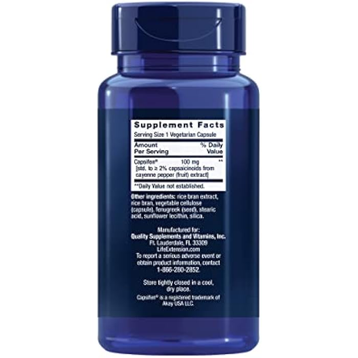 Life Extension Thermo Weight Control – Encourages Fat Burning, Healthy Weight Loss & Thermogenesis – Patented Capsaicin Extract – Weight Management – Gluten-Free – 60 Vegetarian Capsules - Image 2