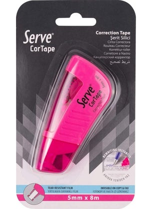 Serve Strip Wiper Blister Highlighter Pink 