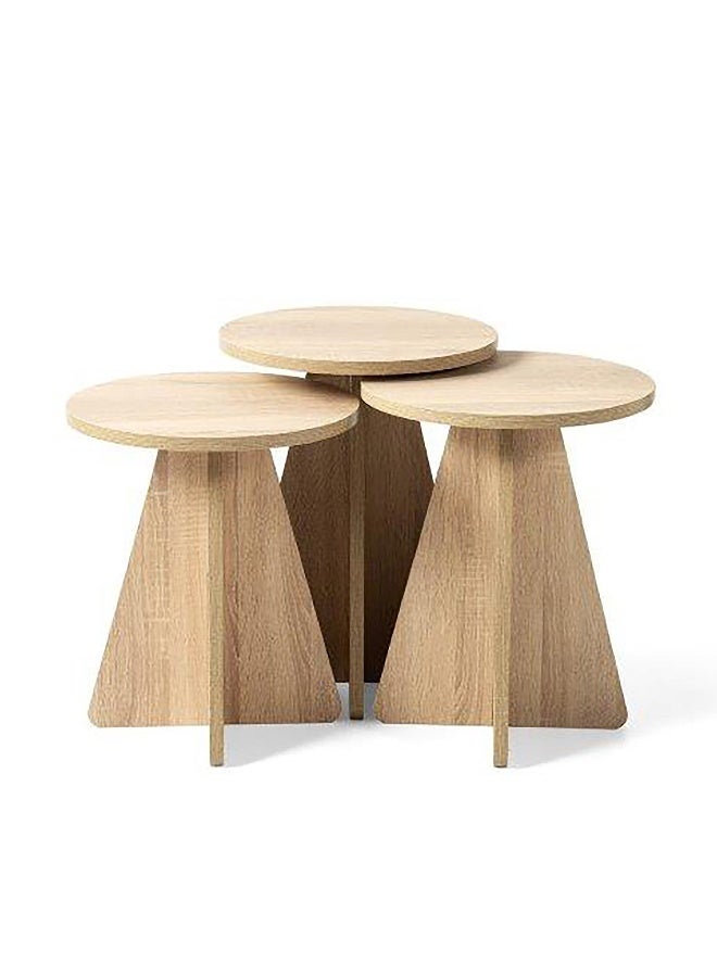 Home Box طاولة غامورا ذات تشطيب الحجر - مجموعة من 3 - Image 2