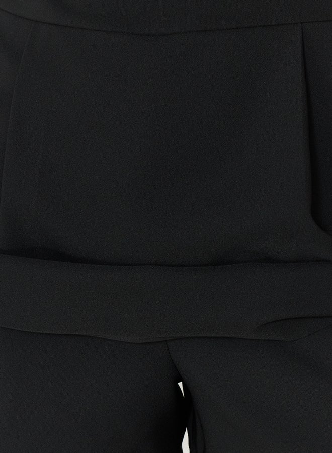 trendyol Black Belted Mini Jumpsuit - Image 4