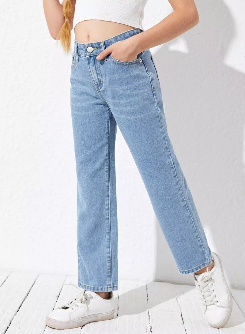 Girls High Waisted Jeans  - Image 4