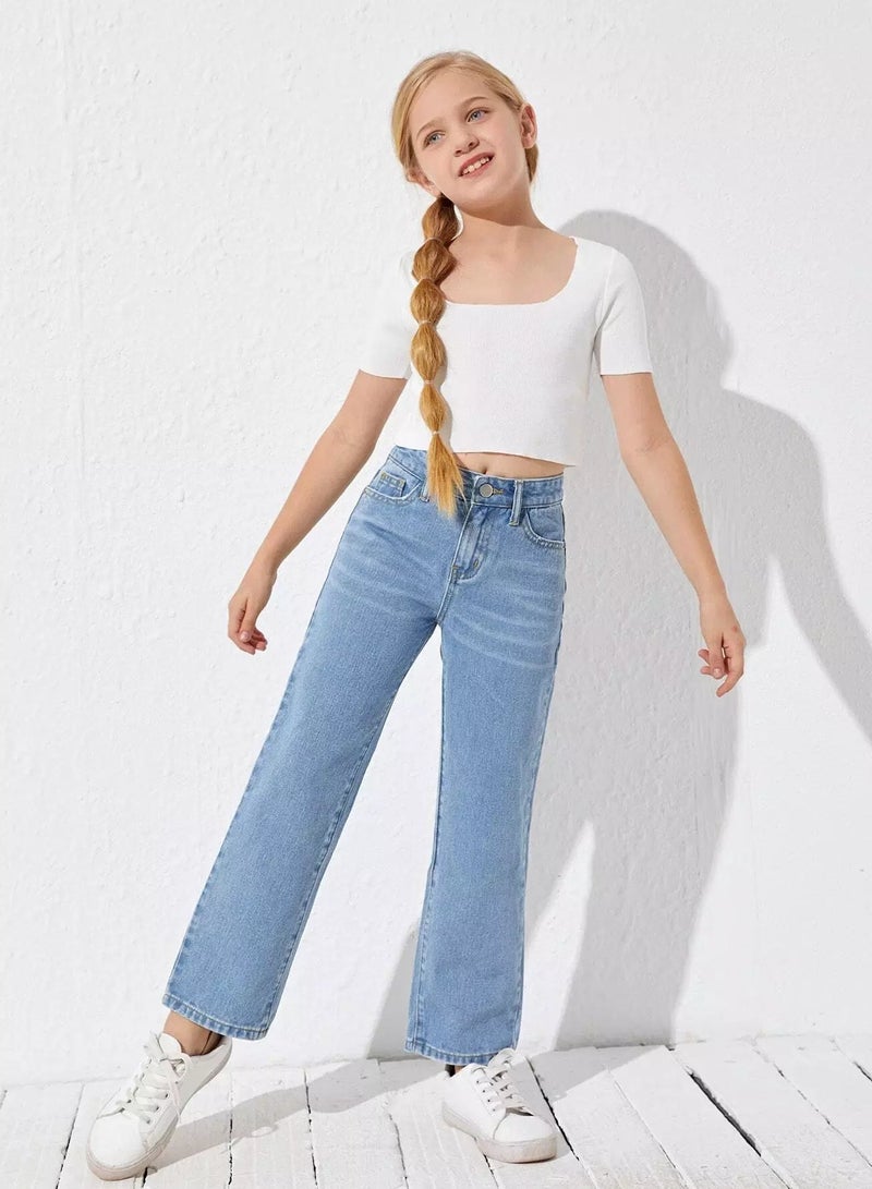 Girls High Waisted Jeans  - Image 3