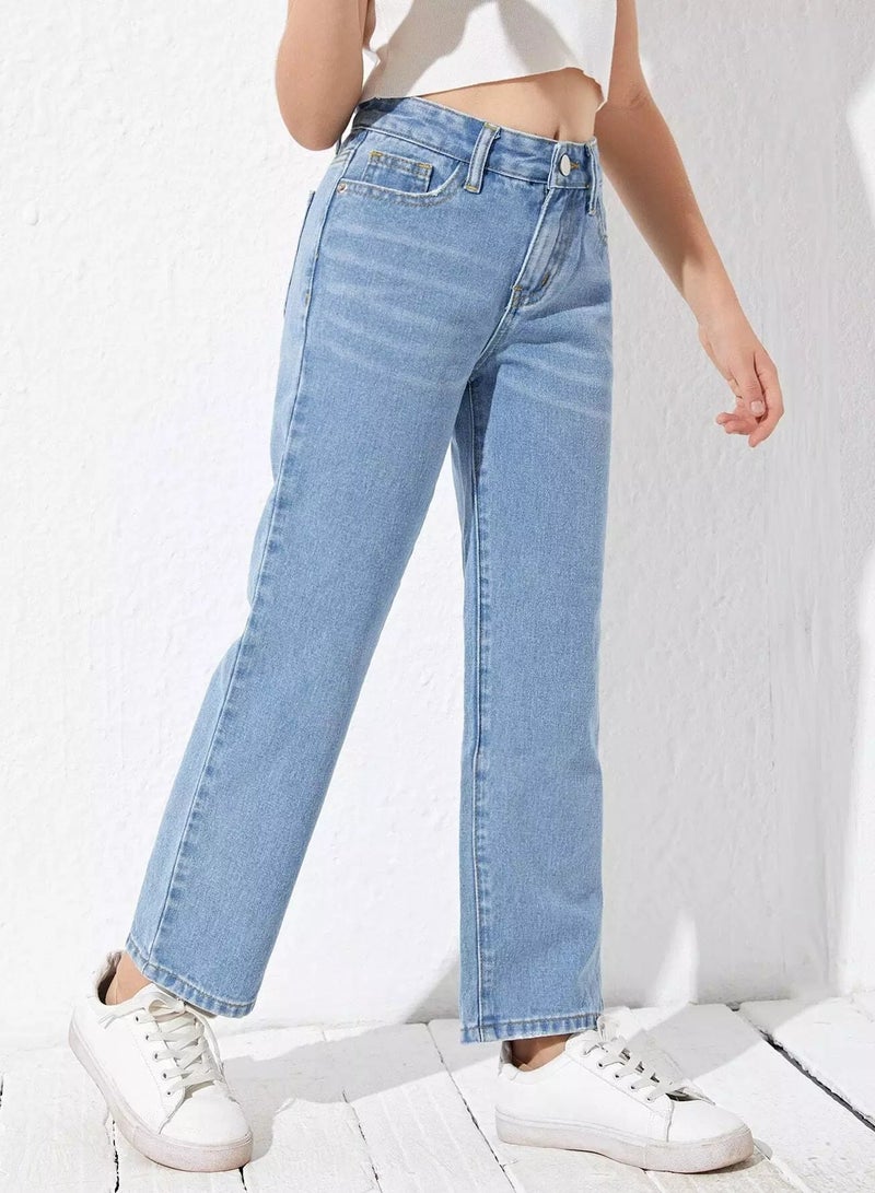 Girls High Waisted Jeans  - Image 5