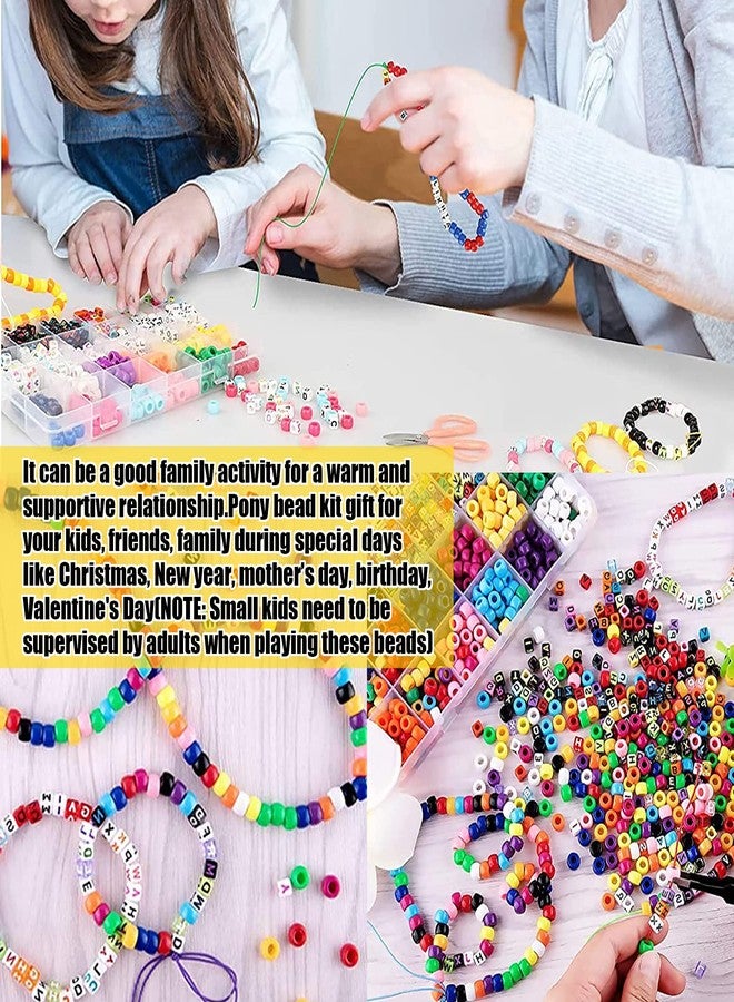 GMMA Transparent UV Pony Beads Bulk for Bracelets 1000 Pcs Plastic Cute Clear Beads for Friendship Bracelet Color Changing Beads for Necklace DIY Jewelry Making Party Decoration Supplies - Image 5