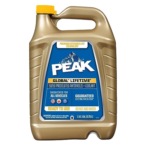 PEAK Global Lifetime 50/50 Prediluted Antifreeze and Coolant for All Vehicles, 1 Gal. - Image 1