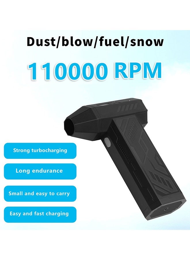 Favarey Jet Dry Mini Blower, 110000 RPM Portable Mini Jet Blower with 3 Adjustable Speeds, Type-C Rechargeable Cordless Air Blower Car Dryer for Car, Computer, Keyboard, Lens - Image 2