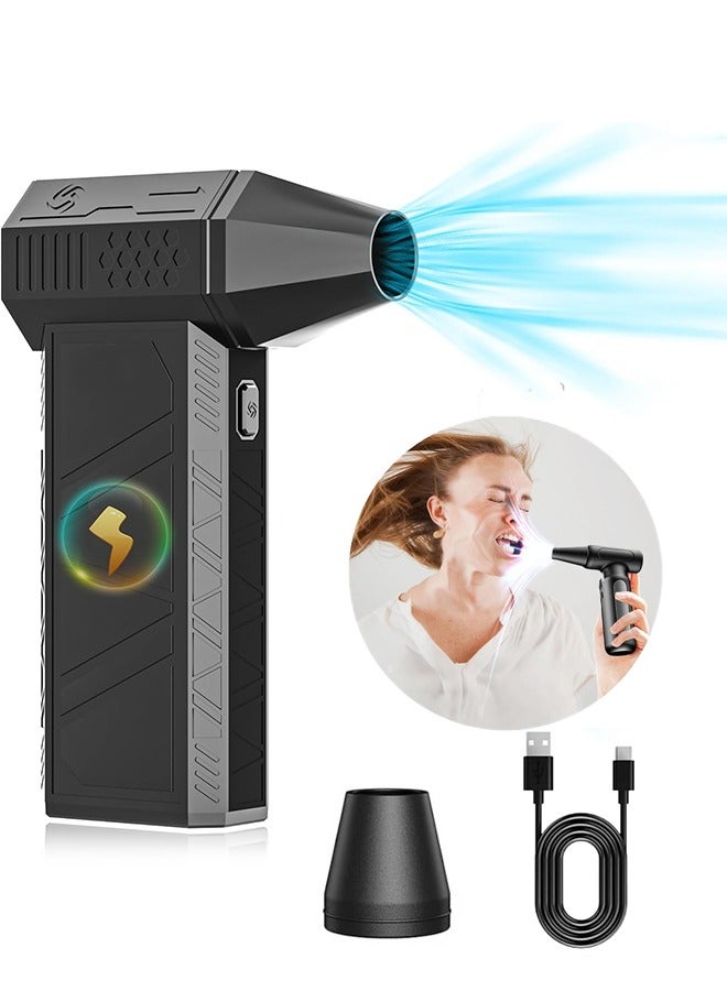 Favarey Jet Dry Mini Blower, 110000 RPM Portable Mini Jet Blower with 3 Adjustable Speeds, Type-C Rechargeable Cordless Air Blower Car Dryer for Car, Computer, Keyboard, Lens - Image 1