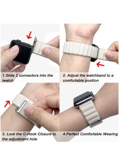 BORTONY Apple Watch Band Alpine Loop Band 38mm 40mm 41mm Pack of 2 for Men Women Nylon Woven Sport Strap Compatible with iWatch Series 8 Ultra 7 SE 6 5 4 3 2 1  - Image 4