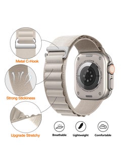 BORTONY Apple Watch Band Alpine Loop Band 38mm 40mm 41mm Pack of 2 for Men Women Nylon Woven Sport Strap Compatible with iWatch Series 8 Ultra 7 SE 6 5 4 3 2 1  - Image 3