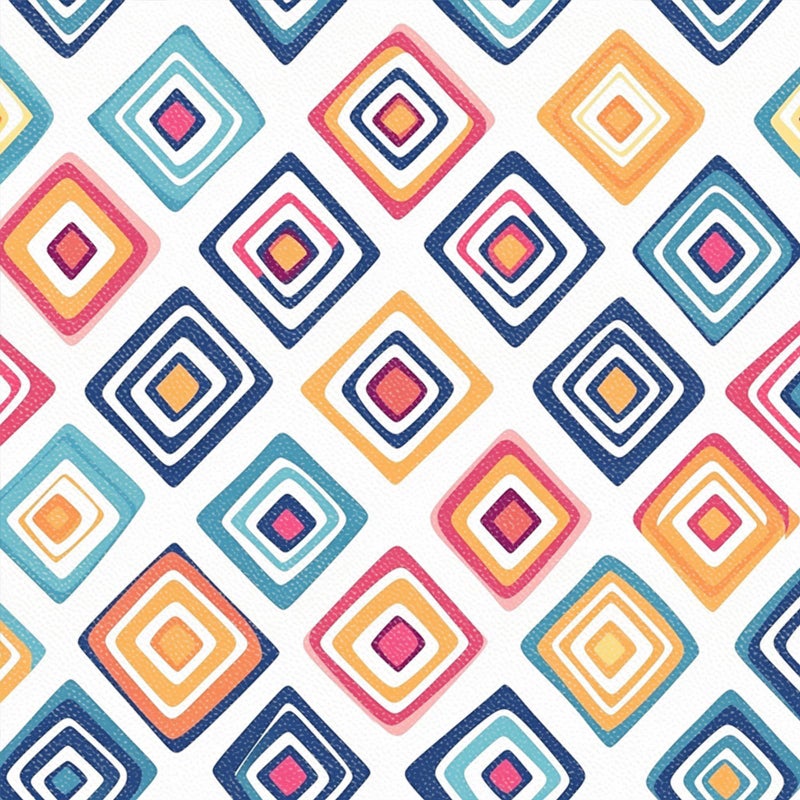 HOMETITUTE 10PCS 12x12 Inch Colorful Geometric Diamond Peel and Stick Floor Tiles Removable Self Adhesive DIY Vinyl Flooring Stickers for Kitchen Bathroom Living Room Entryway Home Decor - Image 1