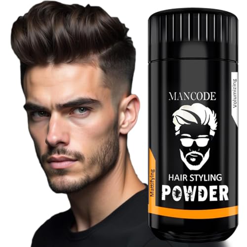 MAN CODE Hair Volumizing Powder Wax for Men, Hair Powder, Hair Wax Powder for Boys, Natural & Safe Hairstyling Powder, Strong Hold & Matte Finish, 24 hrs hold Hair Styling Powder (20g) - Image 1