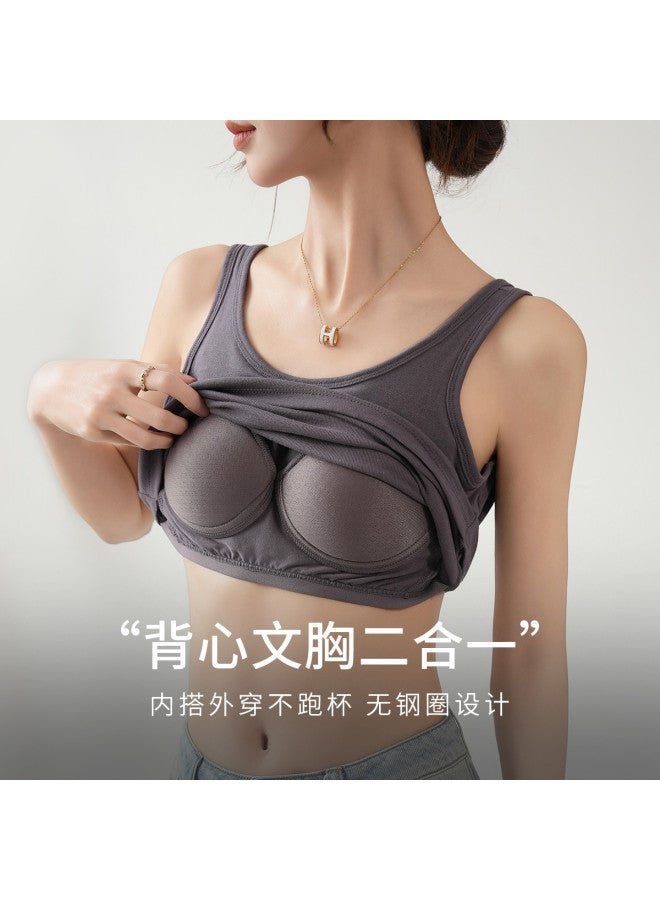Fenton padded Backless Cami Top For Women, Summer Layering Strap Tank With Built-in Support - Image 4