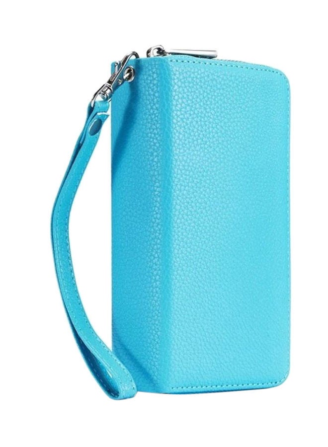 NIBEMINENT Leather Wallet Case Cover For Apple iPhone 12 Pro Max Blue - Image 2