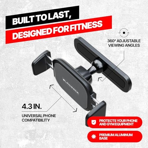 BLAUBECK Magnetic Phone Holder for Gym – Essential Gym Rats Stuff – Magnetic Tripod for iPhone and Magnet Phone Mount– Home Workout Accessories and Gear - Image 3
